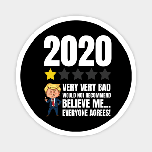 Trump Rating 2020 Quotes - Would Not recommend Magnet